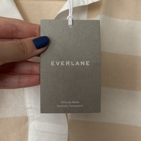 🆕 EVERLANE | Striped Organic Cotton T-Shirt Dress - Picture 7 of 10